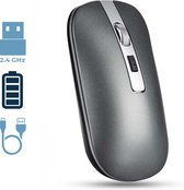 78Goods M30 Draadloze computer muis Grijs - Wireless mouse - Oplaadbare batterij - Instelbare DPI - Draadloze ontvanger - Ambidextrous design - Stille klik