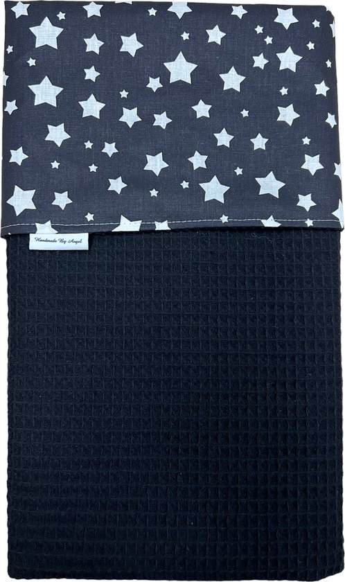 baby deken kinderwagen deken wiegdeken zwart sterren | bol.com