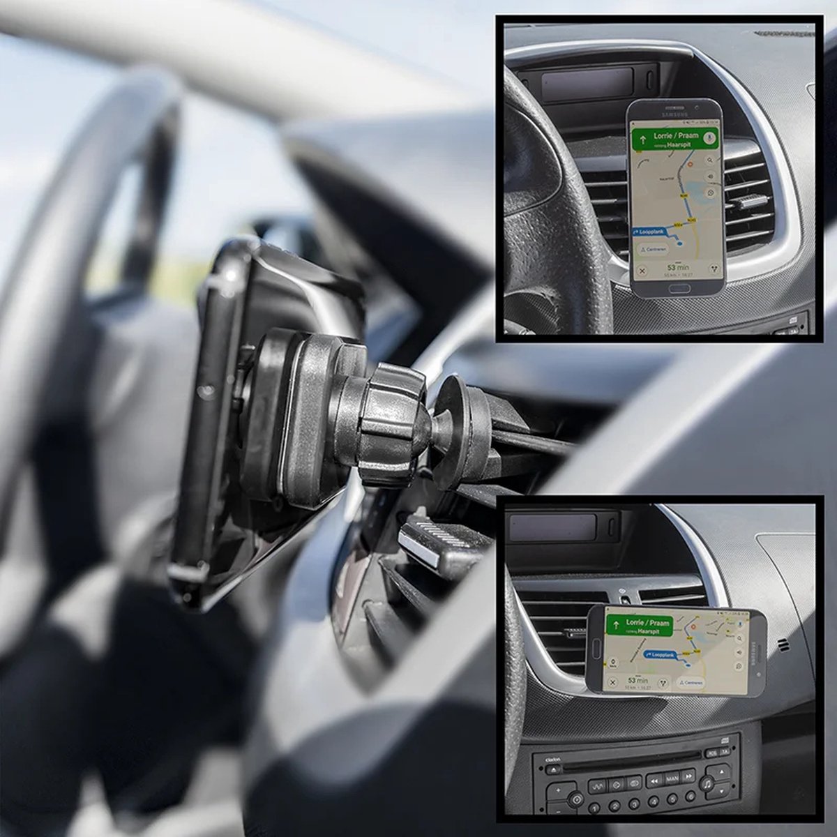 proplus Universele smartphone houder met magneet voor ventilatierooster