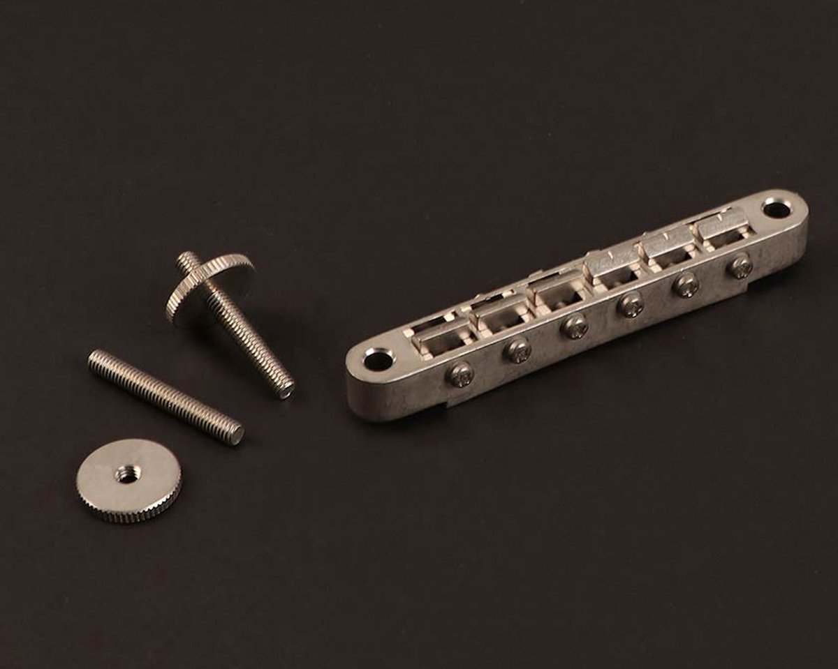 Gitaar brug Gotoh GE104B-AN Master Relic tune-o-matic aged nikkel