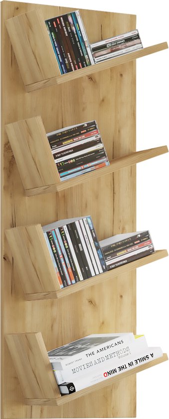 VCM Étagère en bois sur pied Rangement CD DVD Deco Étagère Deco