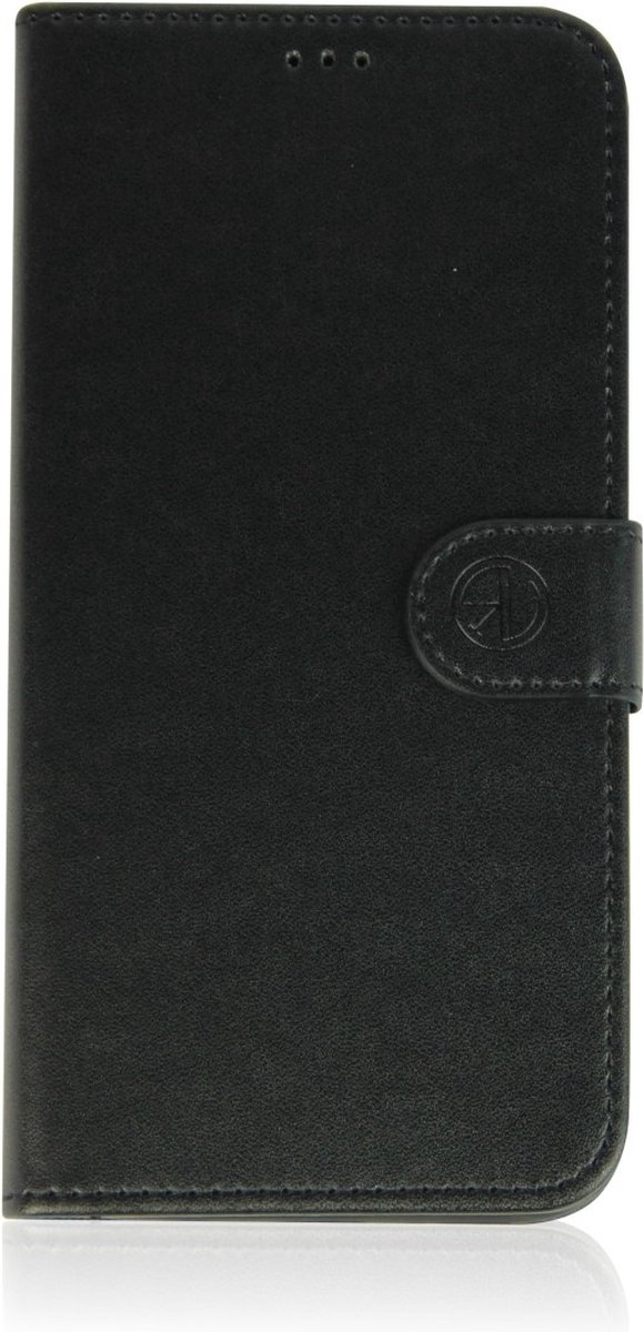 Leren Book Case Geschikt voor Apple iPhone 14 Pro Max/Flip Cover met stand functie/ Kaarthouder en magneet sluiting kleur Zwart