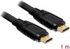 Delock - Kabel HDMI A-A St-St 1.4 flach 1,0m DL