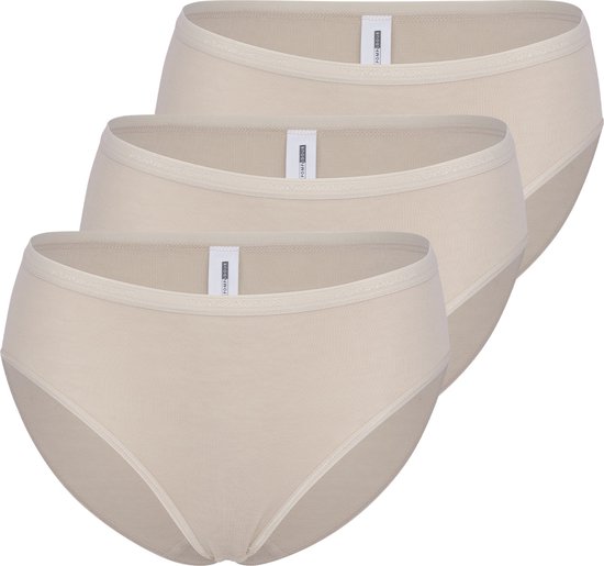 Slip da donna Basic in vita, nero/beige, confezione da 5 pezzi
