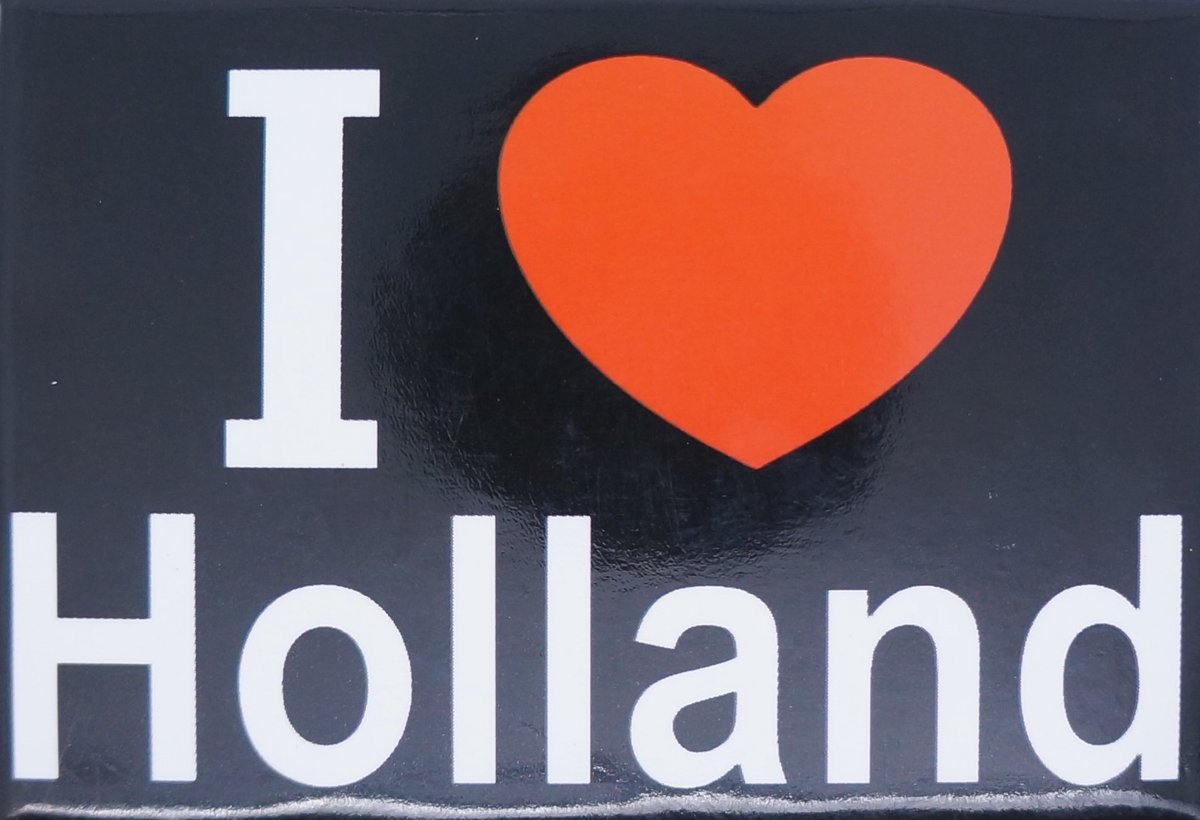 Koelkast magneet I love Holland.