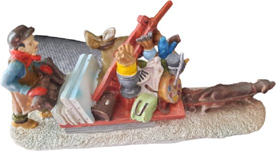 Kerstfiguur De Straatschilder van Anton Pieck - Kerstdorp - kerstdecoratie