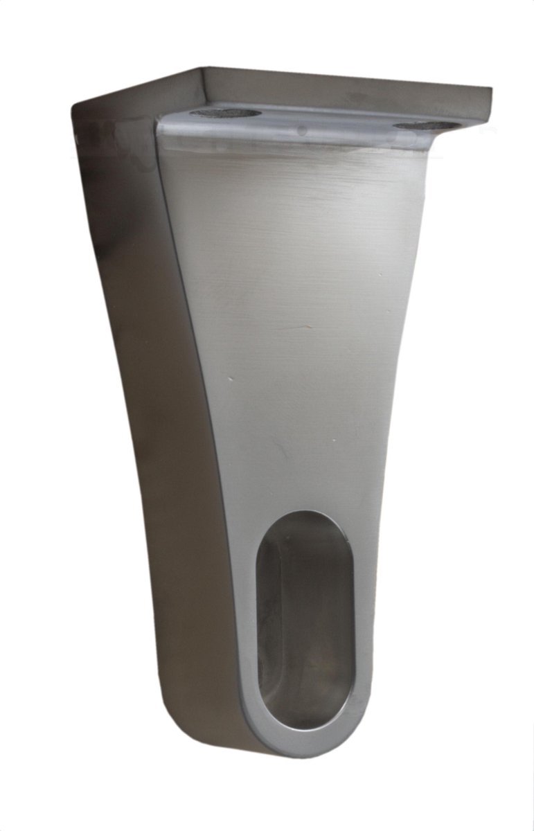 Gardelux - Eindsteun - Voor garderobebuis ovaal 30x14mm - Plafondbevestiging