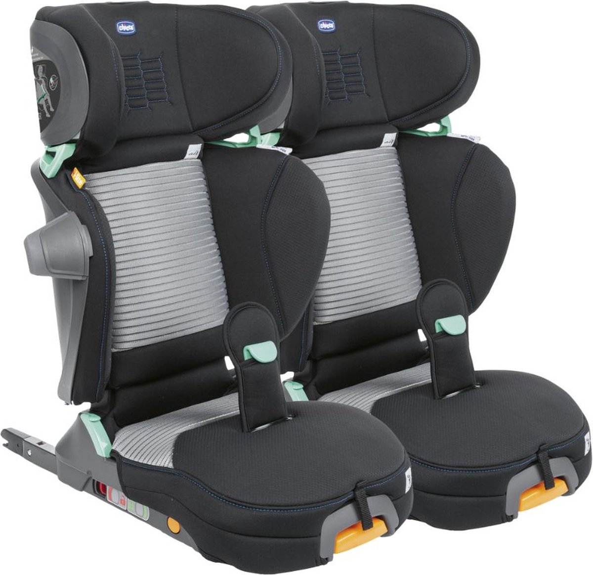 Chicco bundel - Chicco Autostoel Fold & Go I-size Air Groep 2-3 Zwart 2 stuks