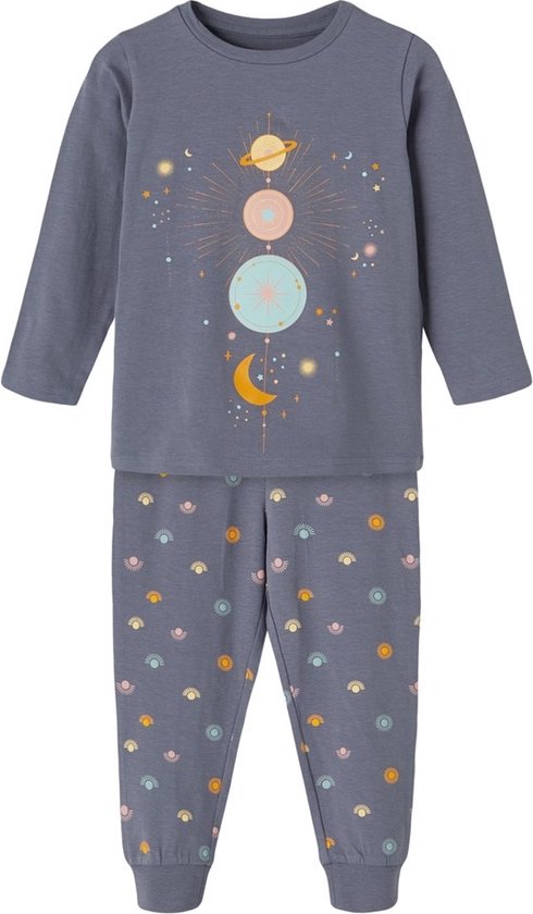 Name it meisjes/jongens pyjama - Blue Planet - 152.