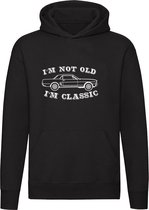 I'm not old i am classic Hoodie | Oldtimer | Verjaardag | Verjaardagskado | Oud | Klassiek | Klassieker | Auto | Trui | Capuchon | Unisex