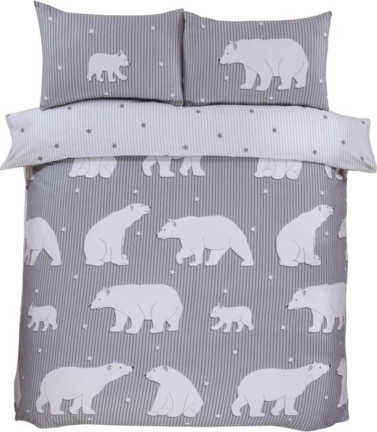 Housse de couette Ours polaire - Lit simple