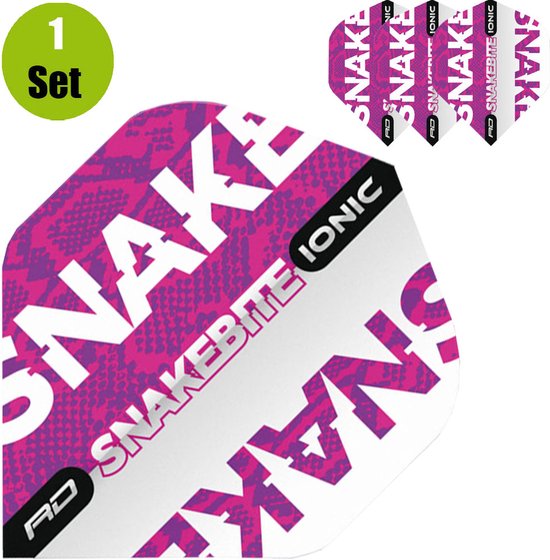 Peter Wright Hardcore Ionic Snakebite Purple - Dart Flights van Red Dragon — afbeelding 4