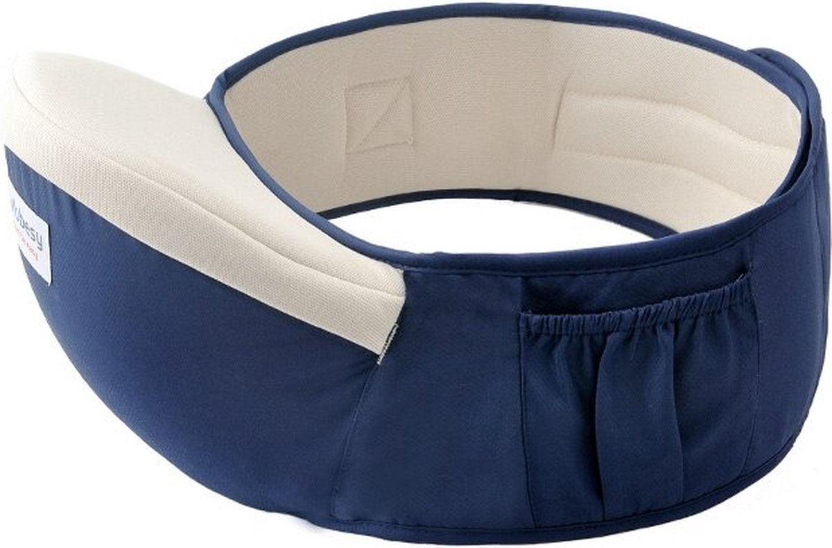 Baby Heupdrager – Blauw – Heupsteun voor Baby en Peuter – Kind Hip Carrier - Ergonomisch - Comfortabel - Veilig - Stevig - Voor lange wandelingen - Ouders - Praktisch - Stijlvol