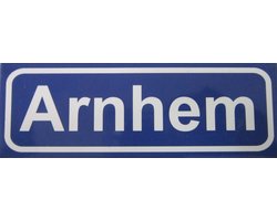 Magneet,Koelkast plaatsnaambord Arnhem.