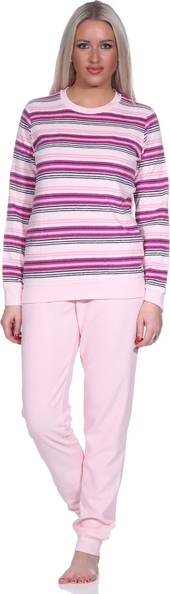 Normann badstof dames pyjama 22220193984 - Rose - S 36/38