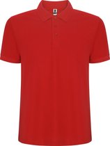 Rode heren unisex Polo korte mouwen Pegaso merk Roly maat 4XL