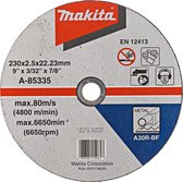 Makita A-85335 Doorslijpschijf 230x2,5x22,23mm staal