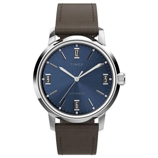 Timex Marlin Automatic TW2V44500 Horloge - Leer - Bruin - Ø 40 mm