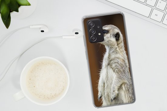 Coque de téléphone adaptée au Samsung Galaxy A53 5G - Suricate - Animal - Sauvage - Coque de téléphone en Siliconen