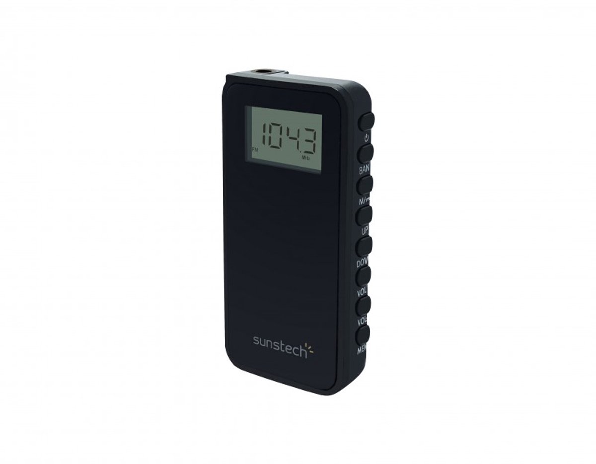 Transitorradio Sunstech RPD23BK Zwart