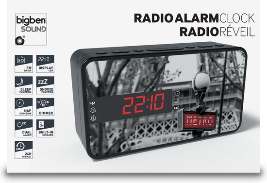 Bigben Interactive Radio réveil double alarme Métro | bol.com