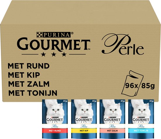 Gourmet Perle Mix - Kattenvoer Natvoer - Land en Zee - 96 x 85 g