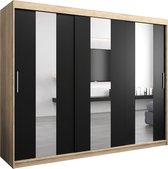 Sonoma Eik + Zwart Mat