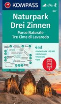 KOMPASS WK 047 Wandelkaart Naturpark Drei Zinnen, Parco Naturale Tre Cime di Lavaredo 1:25.000