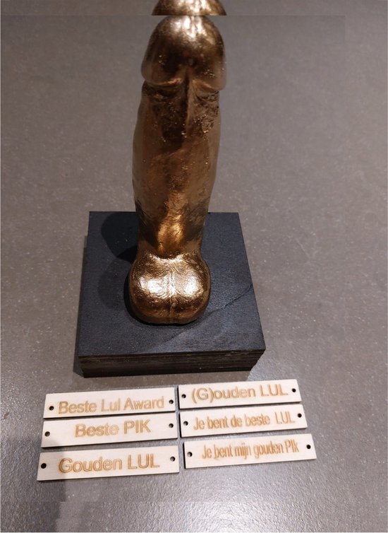 Best verkocht, Gouden lul Trofee grappige penis piemel award, gouden pik  troffee 21 cm... | bol.com