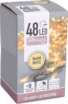 Kerstverlichting - 350 cm - 48 leds - warm wit - batterij - lichtsnoer