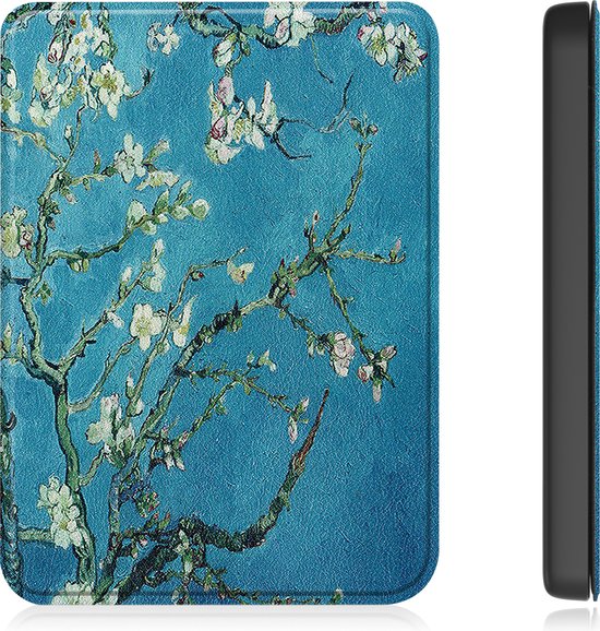 Hoesje Geschikt voor Kobo Clara 2E Hoes Bescherm Hoesje Case Sleep Cover - Hoes Geschikt voor Kobo Clara 2E Hoesje - Bloesem van Hoesje  — afbeelding 4