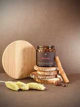 Nina Studio, Geurkaars Forest, Natural sojawas, Vegan, Decoratie, Scented candle, Handmade, Recyclebaar