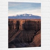 WallClassics - Muursticker - Droog Ravijn - 80x120 cm Foto op Muursticker