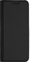 Dux Ducis Hoesje Met Pasjeshouder Geschikt voor Samsung Galaxy A04 - Dux Ducis Slim Softcase Bookcase - Zwart