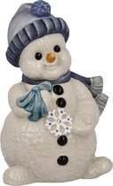 Goebel - Kerst | Decoratief beeld / figuur Sneeuwpop Mijn sneeuwvlokje | Aardewerk - 11cm