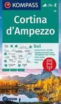 KOMPASS WK 55 Wandelkaart Cortina d'Ampezzo 1:50.000