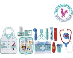 VTech Verzorg & Leer Doktersset - Educatief Speelgoed - Inclusief 15 accessoires - met Gezongen Liedjes - Cadeau - 2 tot 5 Jaar