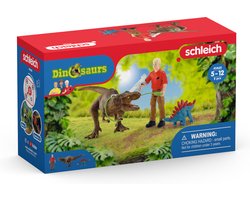 foto van schleich DINOSAURUS- Tyrannosaurus rex aanval - Dino Speelgoed - Speelfigurenset - Kinderspeelgoed voor Jongens en Meisjes - 5 tot 12 jaar - 4 Onderdelen