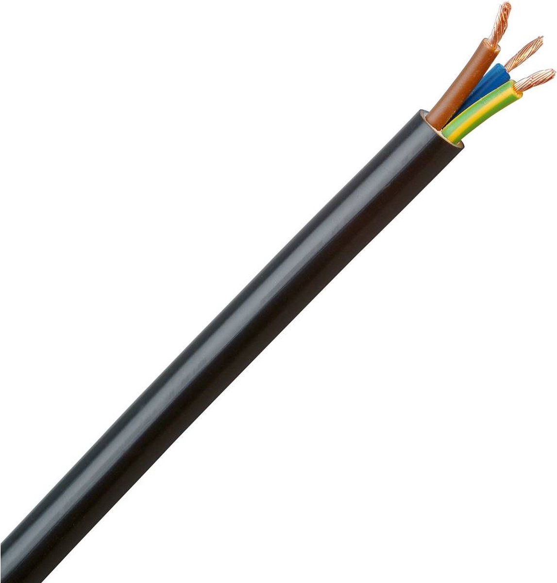 Kopp 153705007 Geïsoleerde kabel H05VV5-F 3 x 1.5 mm² Zwart 5 m