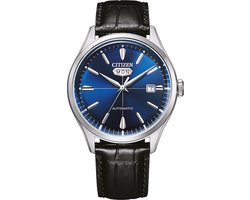 Citizen NH8390-20LC Horloge - Leer - Zwart - Ø 40 mm