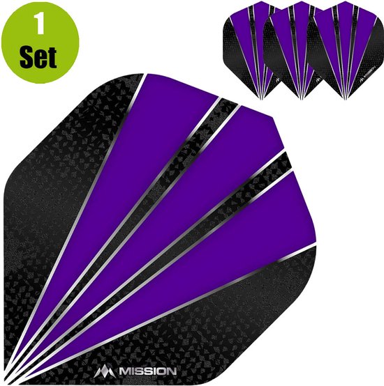 Mission Flare Dart Flights - Paars