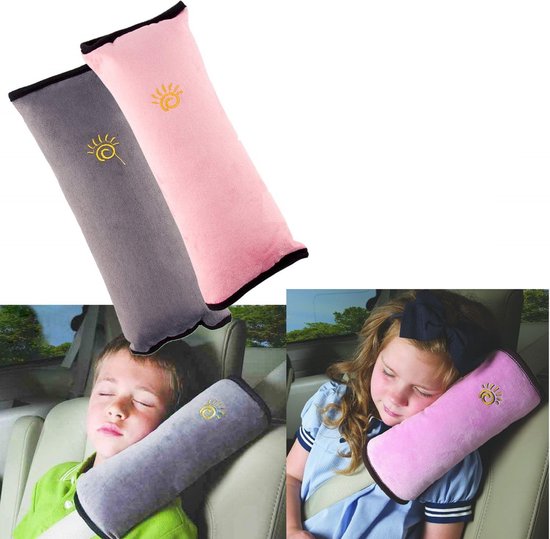 Coussin de ceinture de sécurité pour enfant, oreiller de voiture pour  enfants, ceinture de sécurité pour enfant de voiture protéger le cou,  coussin de ceinture de sécurité de haute qualité (gris)