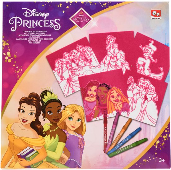 Disney Princess knutselen posters inkleuren - - knutselen voor... | bol.com