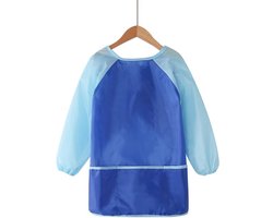 New Age Devi - verfschort - Blauw kliederschort - kinderverfschort - waterdicht schort - knutselschort - schilderschort kinderen