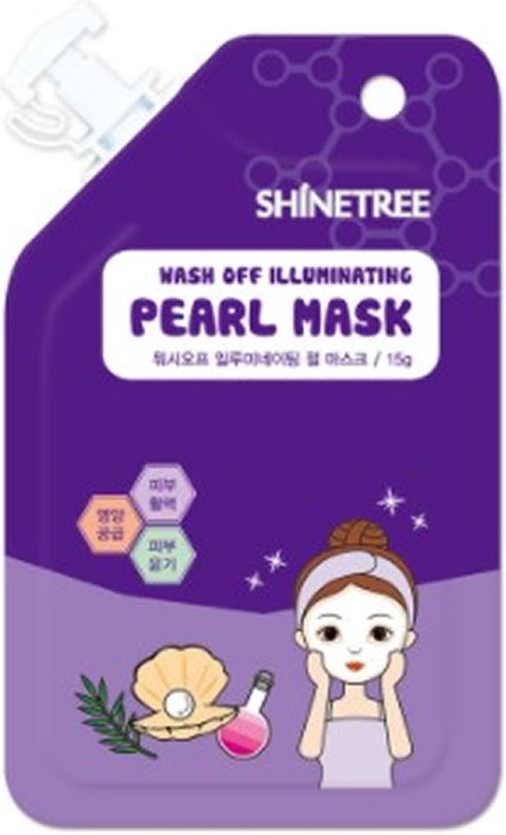 Shinetree Pearl Wash Off Illuminating Mask 15 Ml