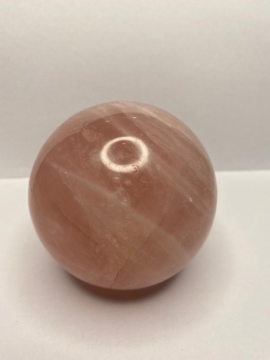 Roze Quartz bol - rozenkwarts kristal - bol - 660 gram - 24cm ⌀
