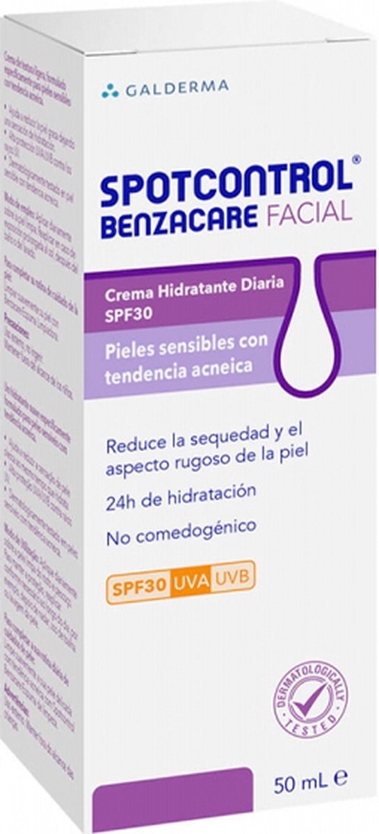 Benzacare Spotcontrol Facial Crema Hidratante Spf30 50 Ml