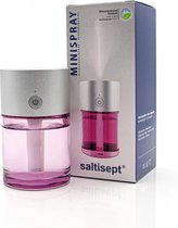 Saltisept Minispray - Desinfectie Dispenser met Infrarood Sensor - Alcohol Dispenser - CO2-Neutraal Product - Roze