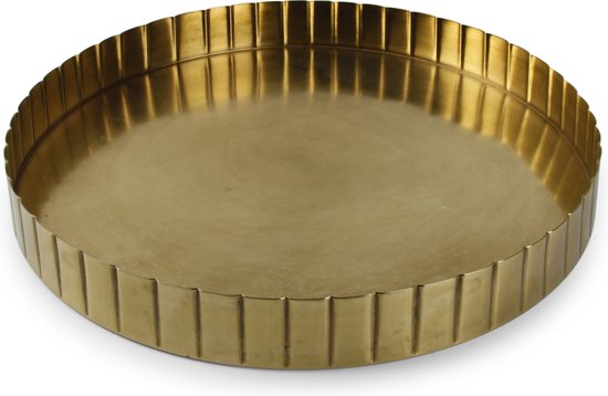 S|P Collection Sierschaal 46xH5cm goud striped Servo