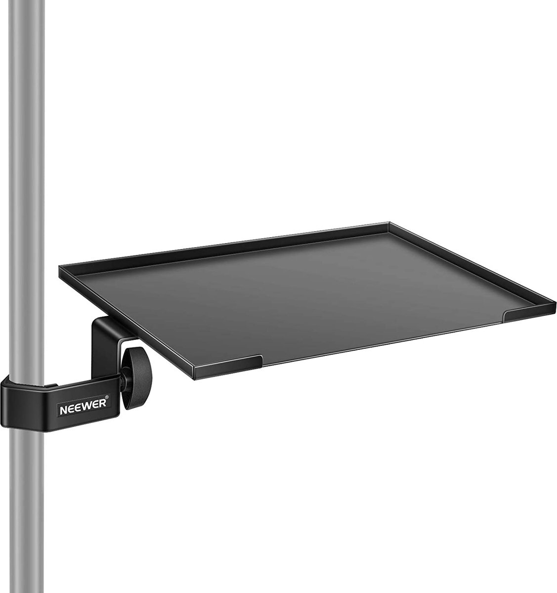 Neewer® - Clamp on Rack Tray Holder - Microfoonstandaard Rack - 20 x 30 cm Oppervlak met maximaal 1,5 kg - Laadvermogen voor Bladmuziek - Accessoires (niet inbegrepen)